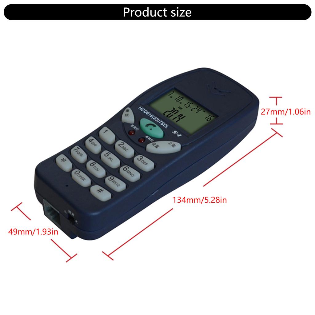 Corded Landline Phone with Caller Identification For Communication Line Checking Machine Networking Line Checker