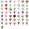50PCS Transparent PET Flower Lea f& FLower Gift Sticker Pack Stickers Phone Case Water Cup Guitar Tablet Luggage Stickers