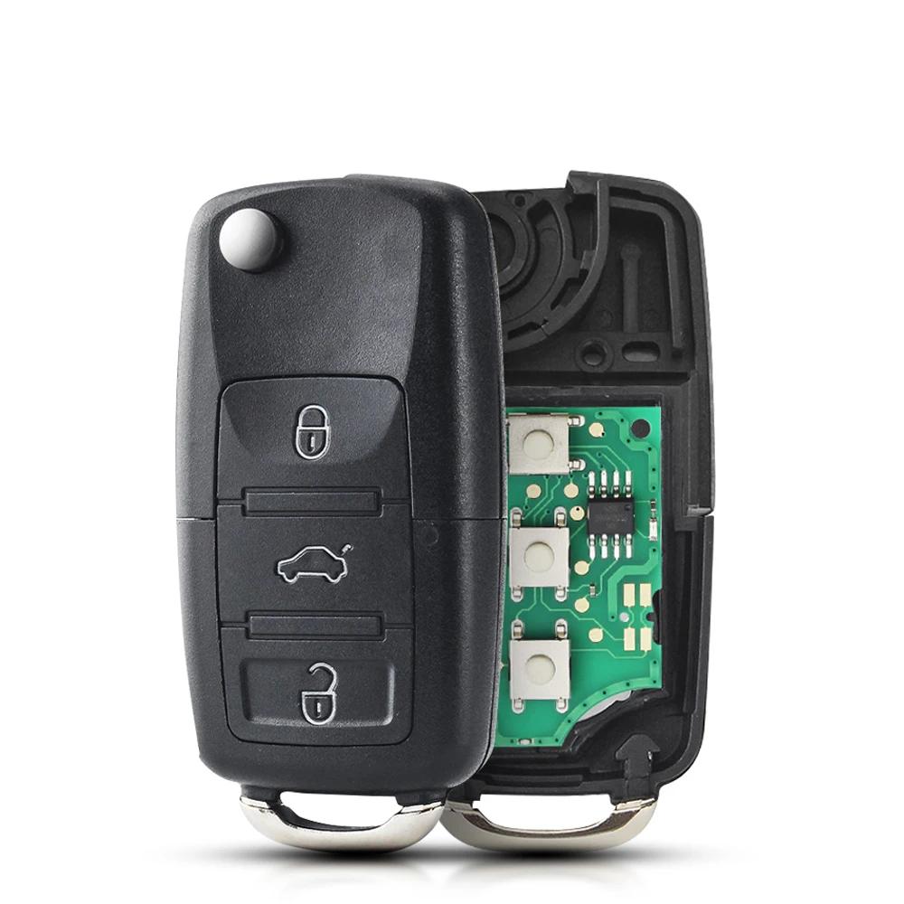 Remote Car Key For VW Bora Golf Polo Passat Touran Seat Skoda/ 433MHz/ ID48 Chip /1J0959753AG