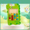 Dinosaur Wooden Green Color Walking Game Board Children Puzzle Toy Gift For