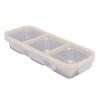Snack Container   Proof Stainless Steel 3 Compartments Easy Cleaning Metal Snack Container