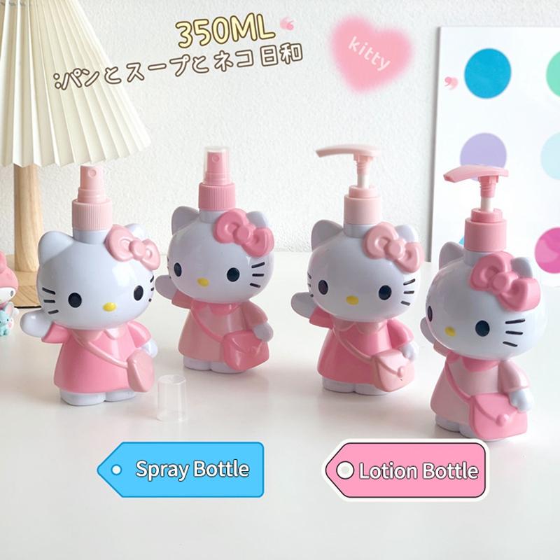 Hello Kitty Dispenser Bottle Storage Containers Cosmetics Perfume Container Bottle Travel Dispenser Bottles Portable Supplies