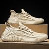 Soft-soled Men's Shoes Spring and Summer New Fly-woven Mesh Shoes Breathable Running Sports Casual Shoes Thin Knitted Trendy Shoes