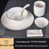 New Chinese Style Gold Rim Ceramic 6-Piece Dinnerware Set