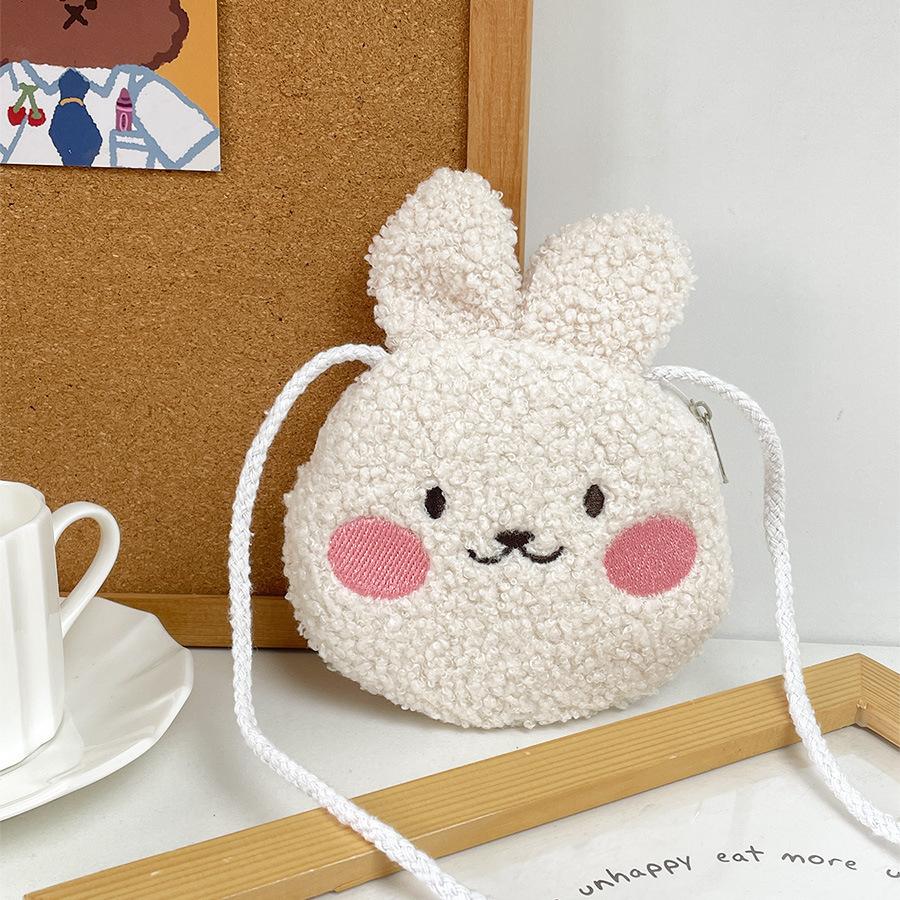 Plush Bunny Adorable Coin Purse Cute Kids Crossbody Bag Companion Storage