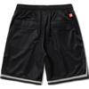 Li Ning X Billionaire Boys Club Skateboard Series Letter Print Lace-Up Comfortable Casual Shorts Men Shorts Black AKSU947-2
