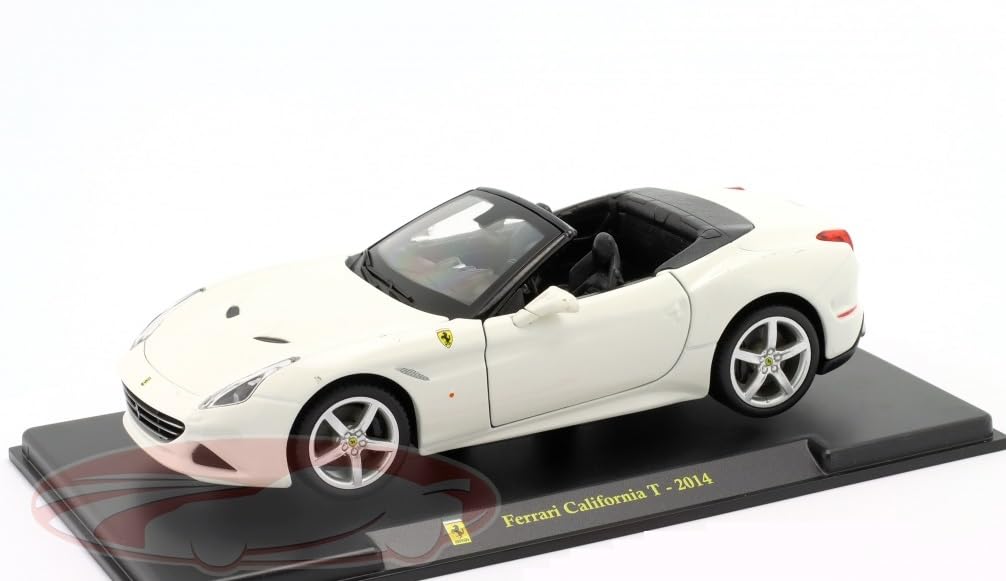 

Ferrari California миникар FERRARI CALIFORNIA T SPIDER открытая машина T крыша 2014 с кейсом 1/24 (белый) [элемент] белый