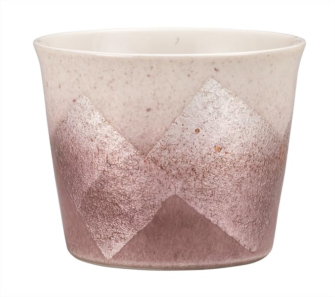 

Kutani ware Iwataya soba sake cup, silver glaze, purple dragon design, K9-409