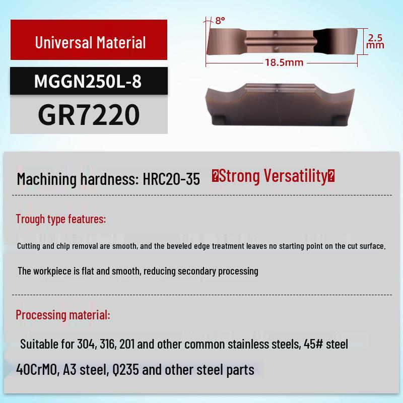 MGGN400/MGMN300/200 CNC Grooving and Parting Cutter Blade