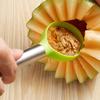 3Pcs/Set Fruit Carving Tools Portátil Confortável Pega Aço Inoxidável Multiuso Trabalho-economia Frutas Dig Polpa Separador