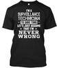 Surveillance Technician T-Shirt Made In the USA Size S To 5XL