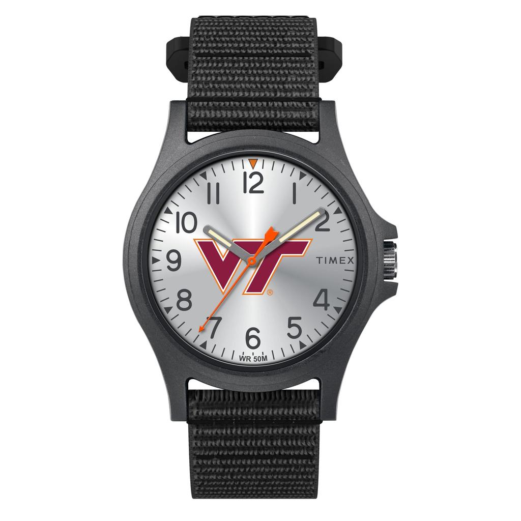 Timex Men's College Pride 40mm Watch, Virginia Tech Hokies, one size, strap