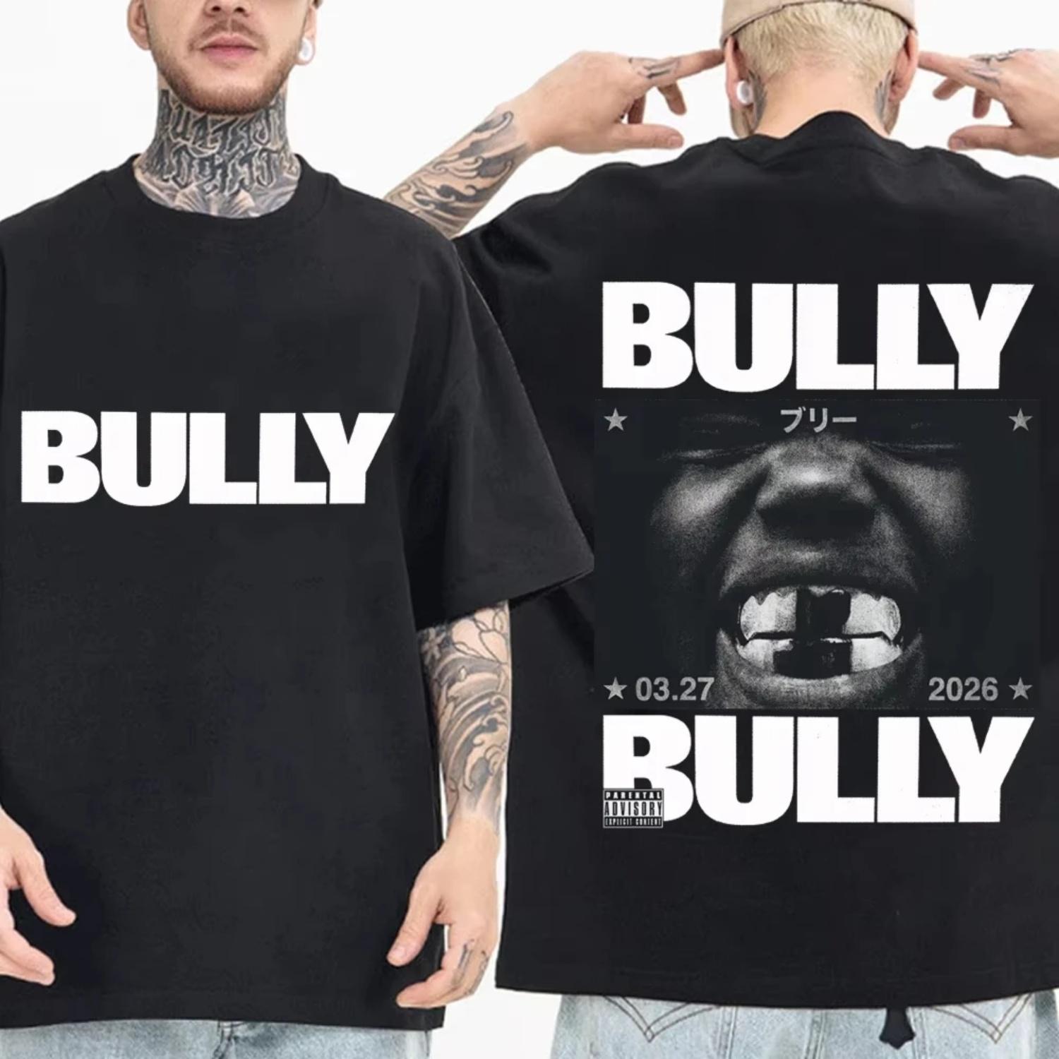 

Kanye West YE Bully Album T-shirt Summer Men s and Women s Cotton Clothing Hip Hop Fashion Oversize Short Sleeve Top Streetwear S разноцветный