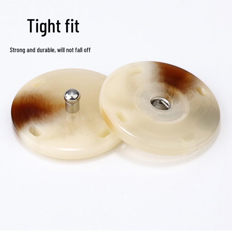 Coat Resin Snap Buttons for Knitwear, Jackets, and Cashmere Sweaters - Invisible Mother-Son Buckle Press Stud Pattern