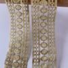 5 m/16,4 ft Spitze Gold Vorhang Trim Band HanMade DIY Nähen Hundertfüßer Zubehör Hochzeit Handwerk Kleidung Party Home Dekoration Krawatten große breite 4,5 cm/1,77 in