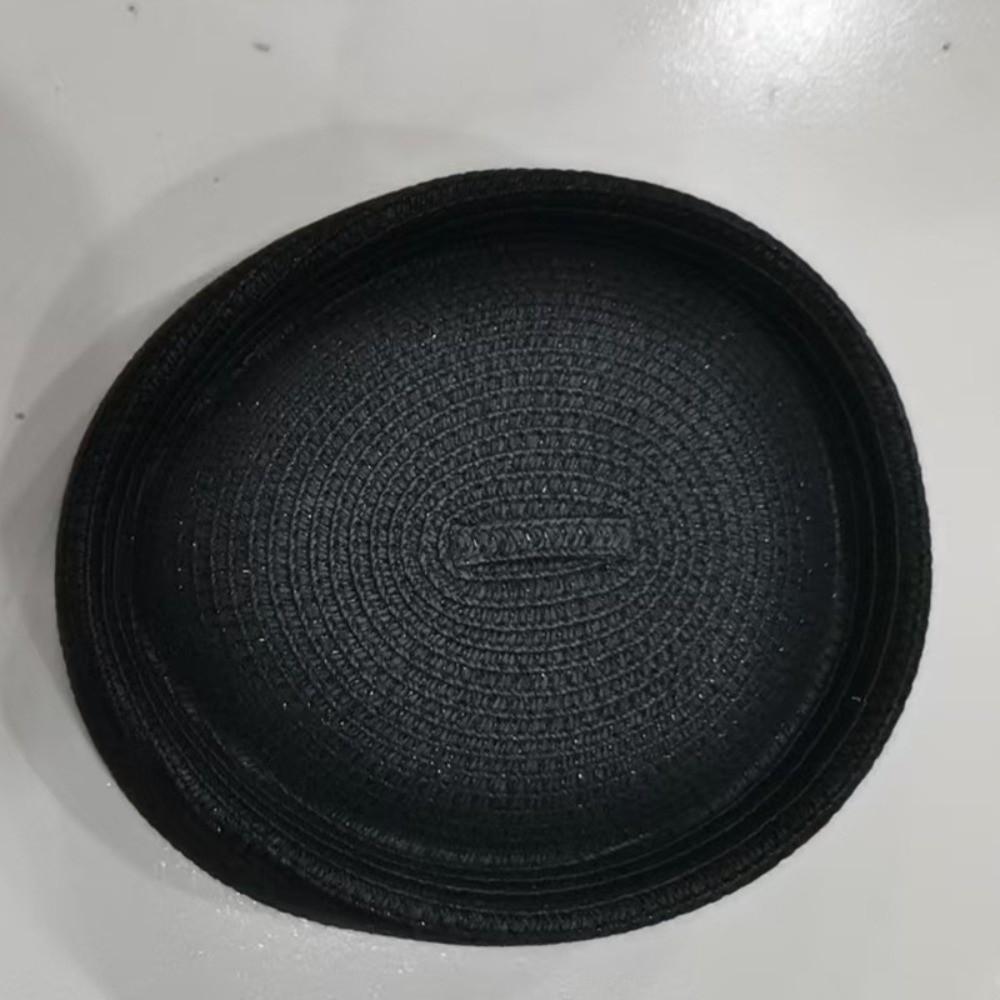Solid Color Straw Weaving Hat Casual Beanie Cap Elegant Beret Hat