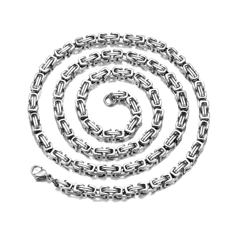 Heißes personalisiertes, nicht verblassendes Titanstahl-Kaiser-Kettenhalsband für Männer