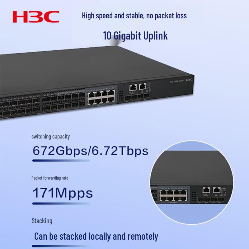 H3C S5560S-28F-EI 24-Port Gigabit Fiber Managed Switch