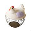 Chicken Egg Basket Countertop Collecting Holder Fresh for Kitchen