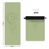 Dream Catcher PU Rubber Yoga Mat with Alignment Lines