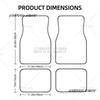Set di 4 Tappetini per Pavimento Auto Design Tappeto Persiano Tappetini Interni Auto Resistenti Tappeti Anteriori e Posteriori per Auto Camion S