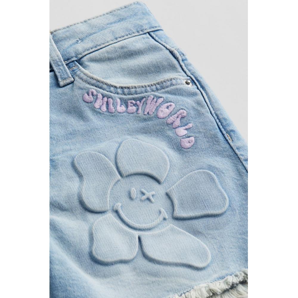 H M Designs Denim Shorts Light Denim Blue SmileyWorld 
