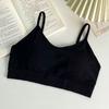 Women's Wire-Free Push-Up Sports Camisole Cami-Style One-Piece Bra Underwear