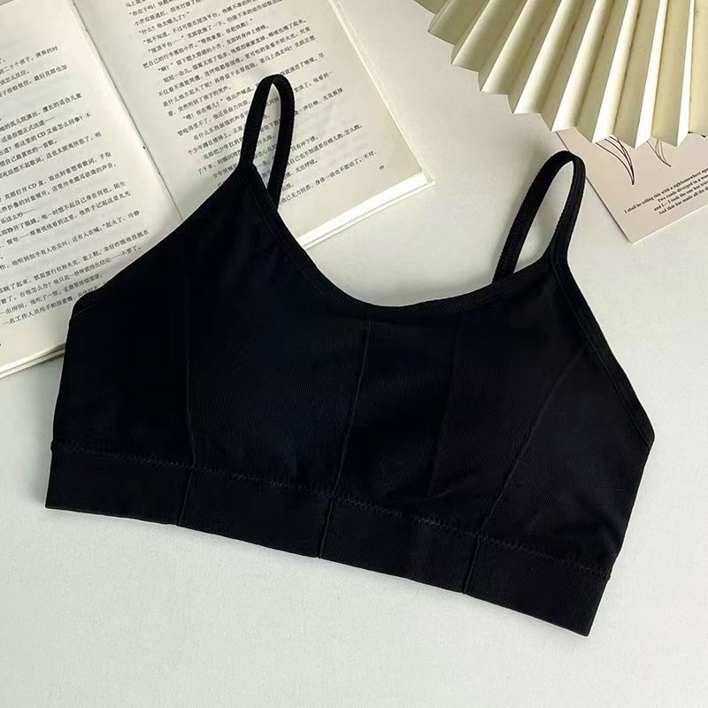 Women's Wire-Free Push-Up Sports Camisole Cami-Style One-Piece Bra Underwear