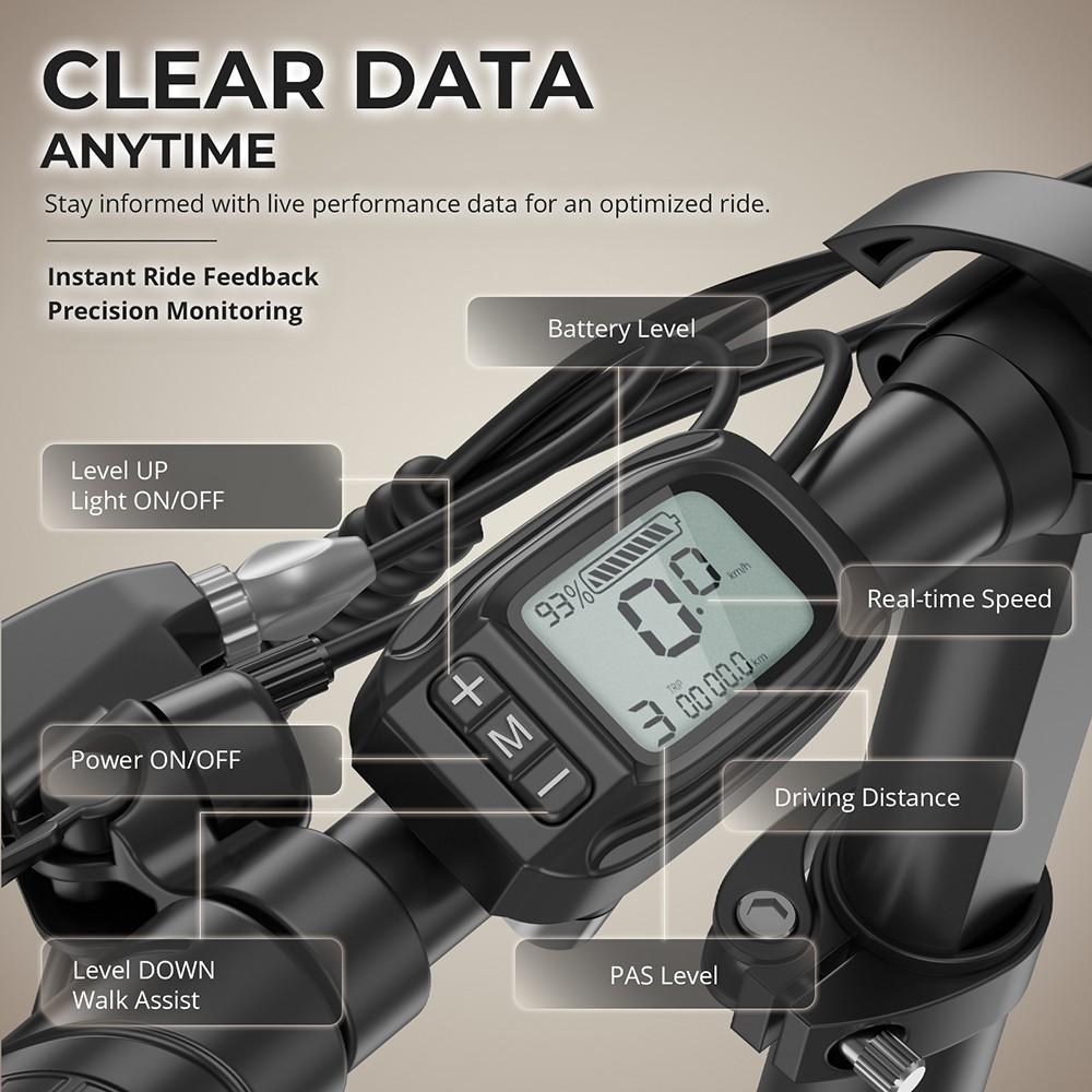 Fafrees F20+ Folding Electric Bike, 250W Motor, 36V 20Ah Battery, 20*3.0 Inch Tires, 25km/h Max Speed