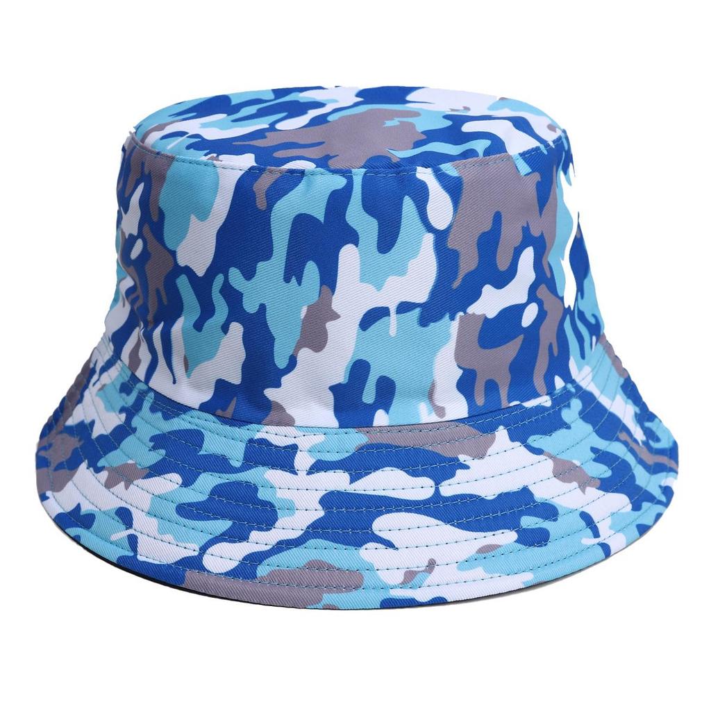 Unisex Double-Sided Bucket Hat - Spring/Summer Sun Protection, Colorful Tie-Dye Hip Hop Style