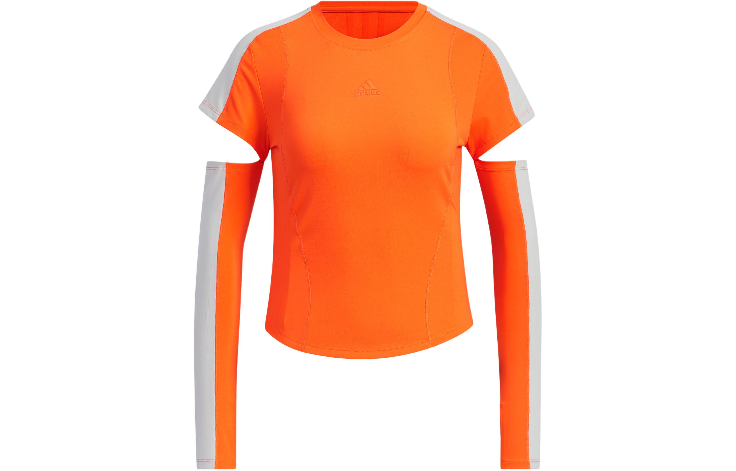 Adidas T Shirt Women s Half Impact Orange JJ1574 M