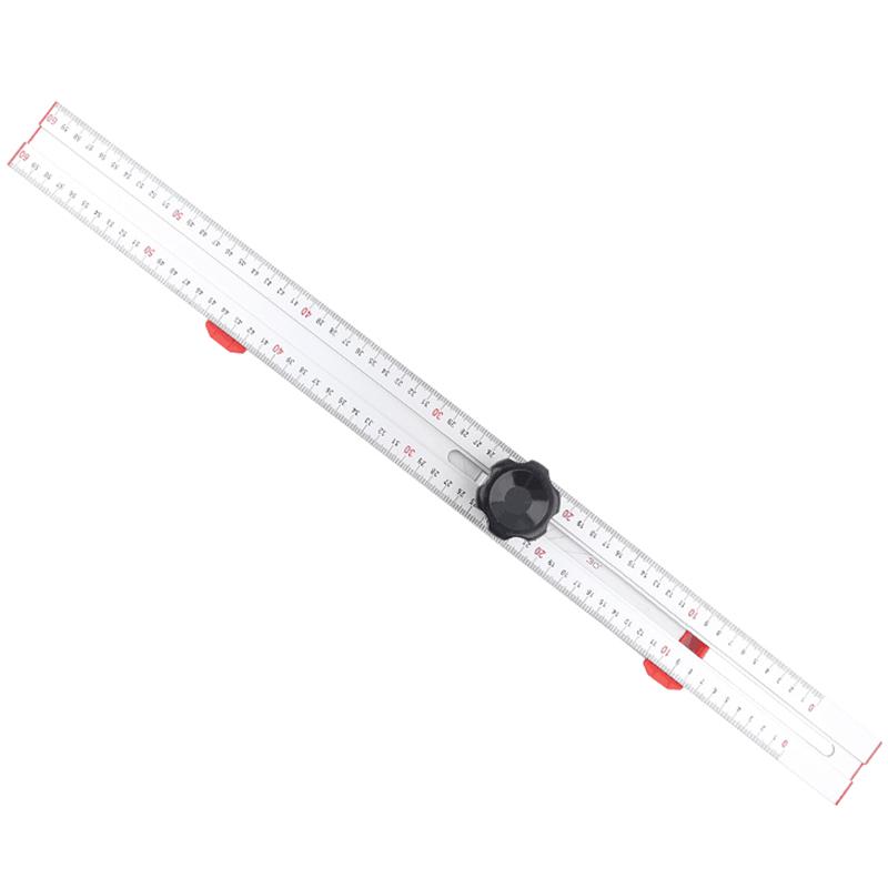 High Precision Angle Ruler Woodworking Scribe Drawing Layout  Marking Tool Crossed-Cut T-type Ruler Measuring Gauge 600mm