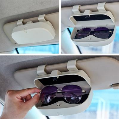 Étui à lunettes de soleil pour voiture, sac de rangement pour lunettes, accessoires d'intérieur universels