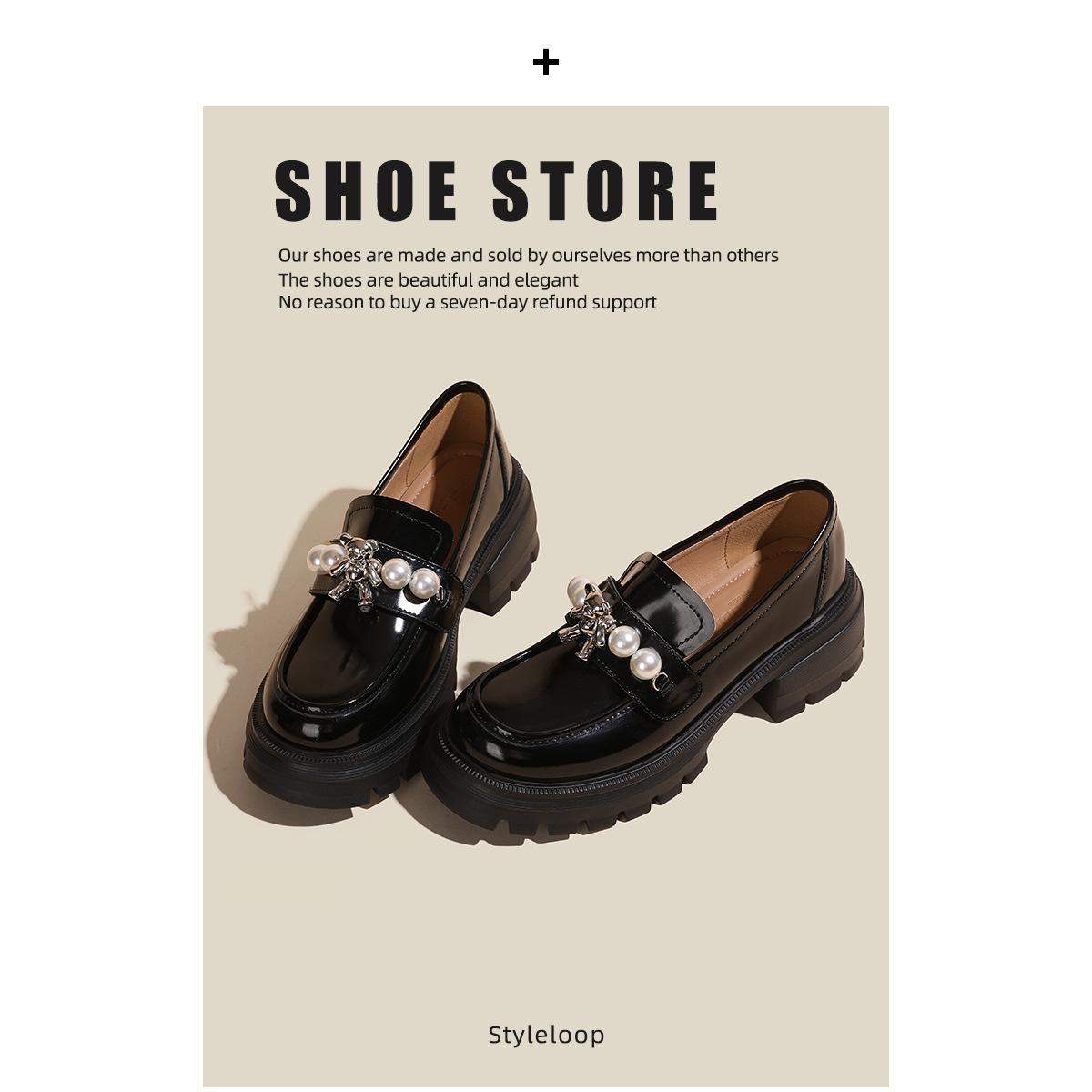 

Британский стиль платформа Оксфорды с бахромой жемчуг новые британские маленькие кожаные туфли маленький каблук лоферы 40