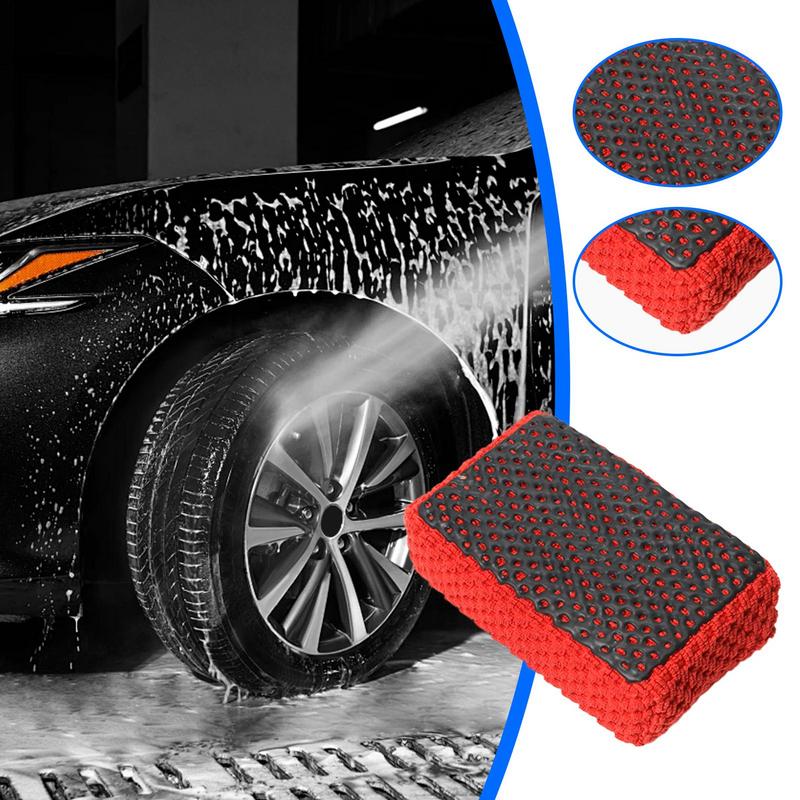 Car Detailing Sponge Car Wash Mud Cleaning Sponge Brush Non-Scratch Cleaning Tools All-Purpose Detailing Supplies For Automotive