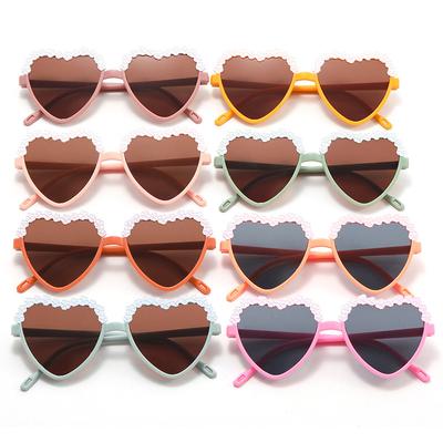 Liebe Kinder Sonnenbrille Damen Pfirsich Herz Sonnenbrille Baby Brille Trend Reise Sonnenschutz