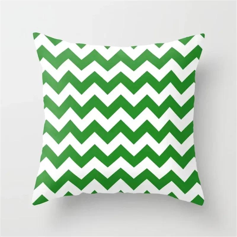 Abstract Geometric Striped Double-Sided Printed Pillow Cover Short Plush Suitable Living Rooms Bedrooms Sofa Throw Cushion Cover