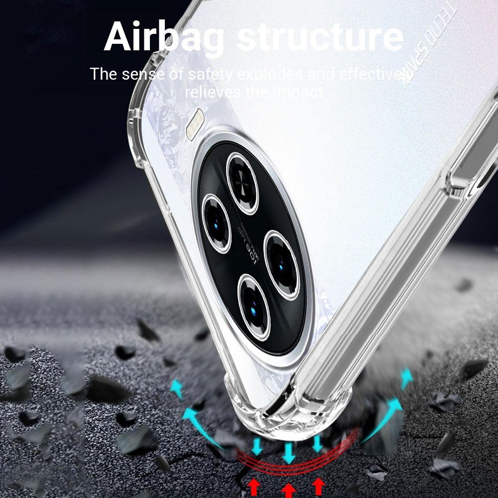 Shockproof Airbag TPU Case For Tecno Spark 20 Pro Plus KJ7 Clear Soft Silicone Phone Case for Tecno Spark 20 Pro Protect Cover