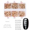 Glitter Rhinestones AB-Flat Back Shiny Stones Nail Art Decoration Mixed Sizes Nail Gems Crystal Strass Accessories