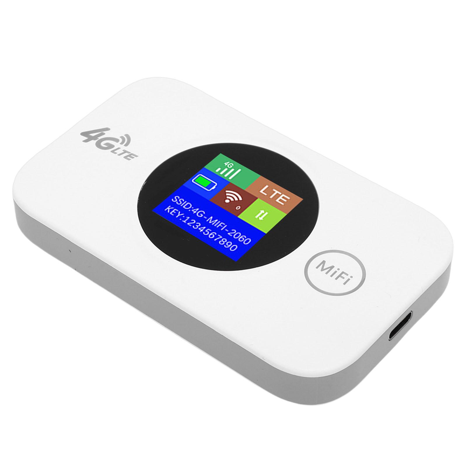

Portabl 4G WiFi Router with SIM Card Slot 300Mbps 4G LTE WiFi Mobile Hotspot for Travel Camping Outdoor