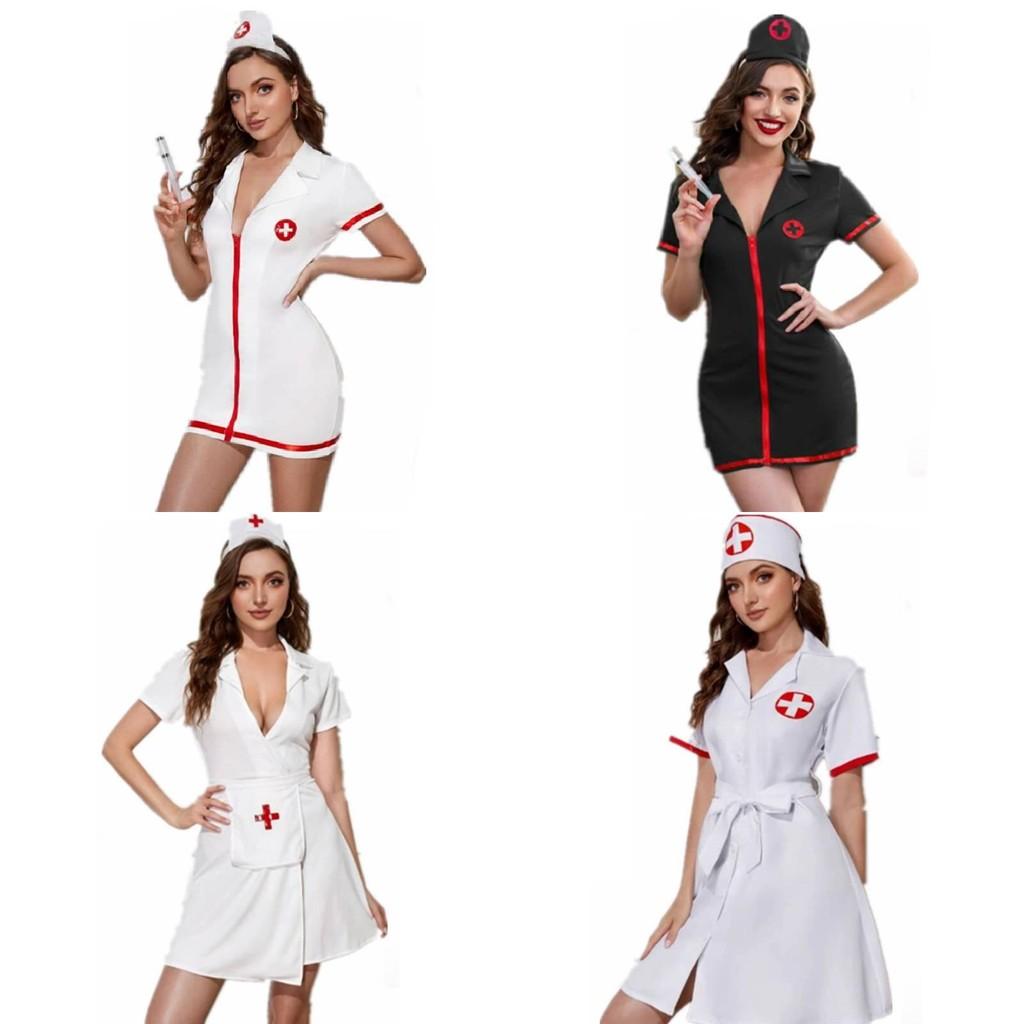 Costume Doctor Nurse Cosplay Dress Set Halloween Party Stage Gift Performance