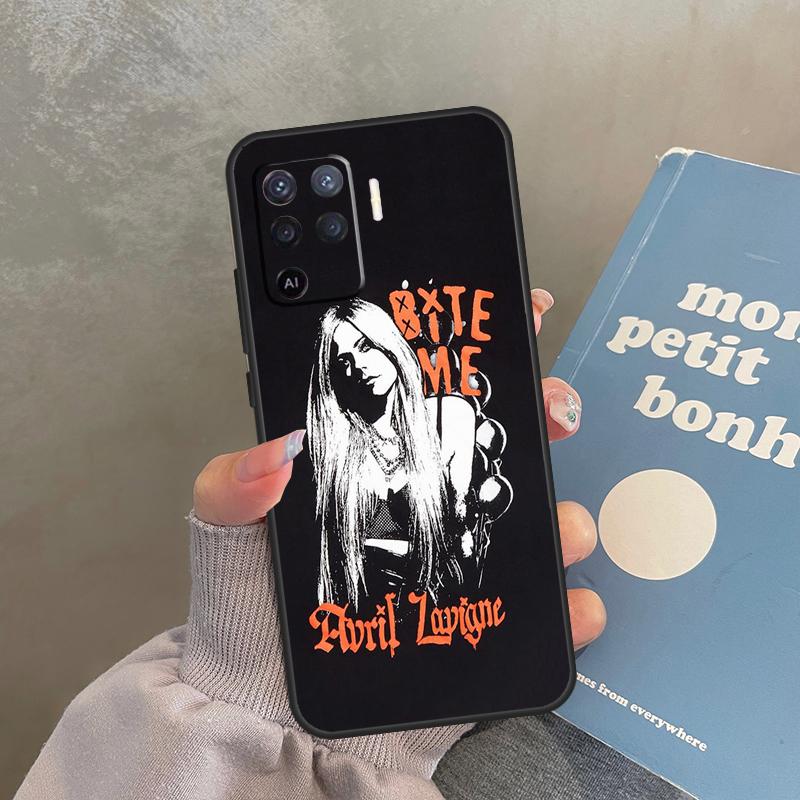 Singer Avril Lavigne Case For Oppo A98 A78 A79 A18 A38 A58 A40 A60 A80 A16 A76 A96 A15 A74 A94 A54 A17 A77 Cover