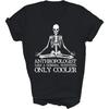 Anthropologie Yoga Squelette Anthropologue Méditer Méditation T-shirt Unisexe Cadeau Femmes Hommes T-shirt (Noir;5XL)