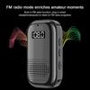 Wireless BT Audio Receiver Radio with Long-Lasting Battery | TF Card Mode | Digital Display | Portable Clip-On Design