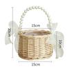 Charming Accent Wedding Basket Willow Basket Woven Flower Basket