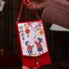 Rectangular Spring Festival Cloth Red Envelopes Traditional New Year's Blessing Bag Hongbao  Gift