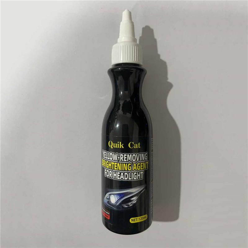 120ML Auto Scheinwerfer Restaurationsset Linsenreiniger & Poliercreme Kein Schleifen erforderlich Effektiver Kratzerentferner Permanente Trübungsreparatur