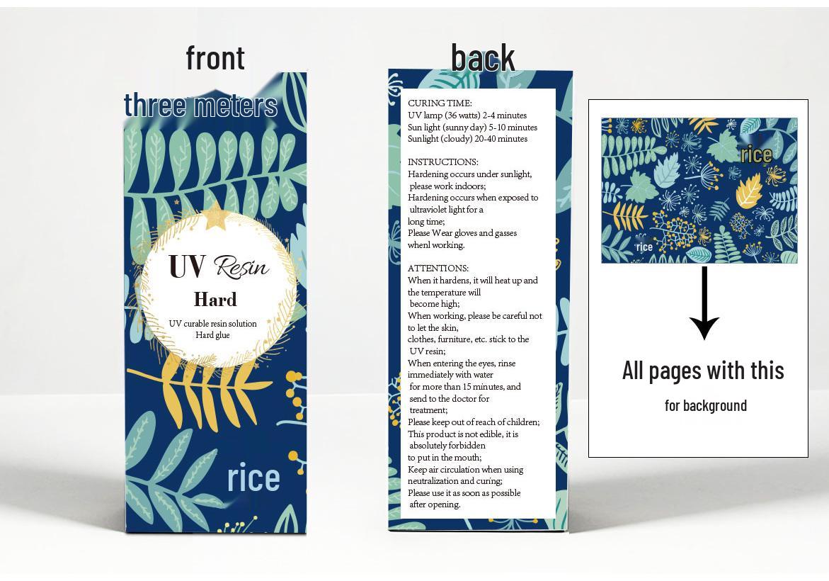 High Transparency Low Odor UV Resin Epoxy - Fast Drying DIY UV Curing Hard Glue