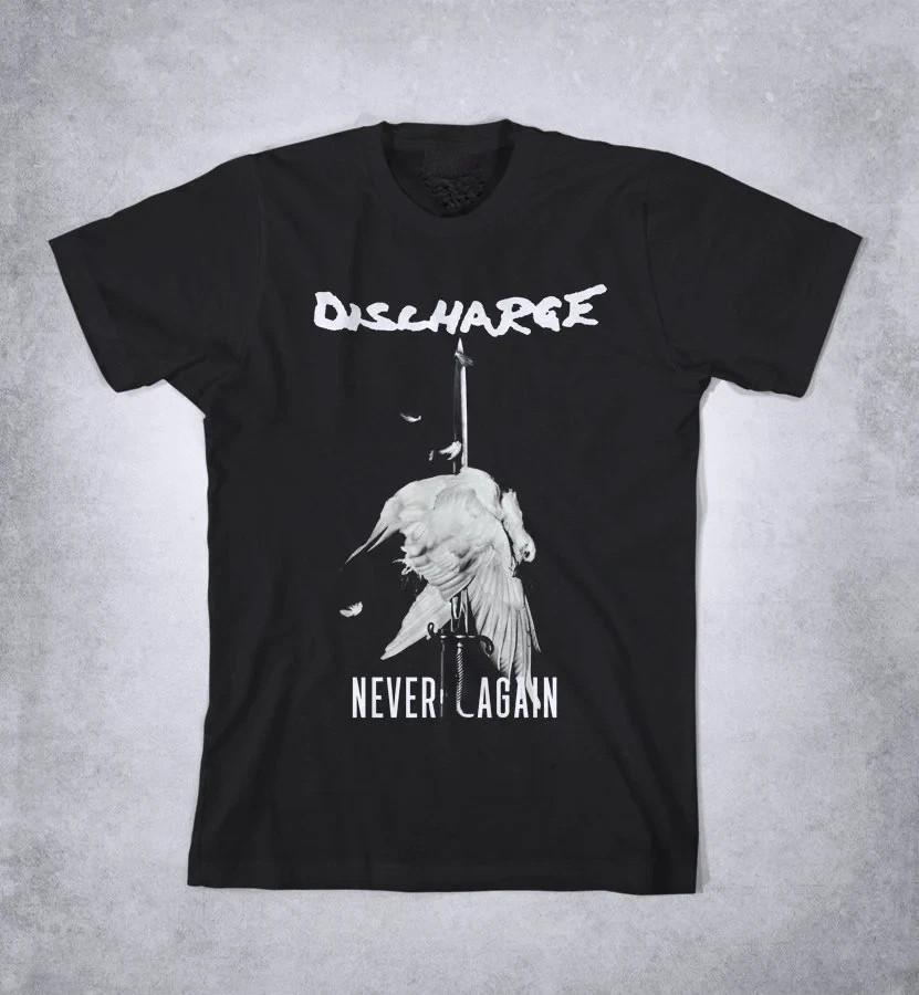Vintage Discharge Band Never Again Cotton Black S-234XL Unisex T Shirt Unisex T-Shirt XXXXL