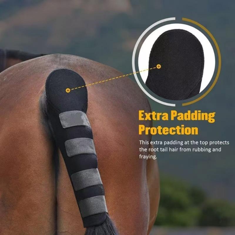 Reinforced Horse Tail Guard With 4 Adjustable Straps For Stable Fit During Transport Training And Shows
